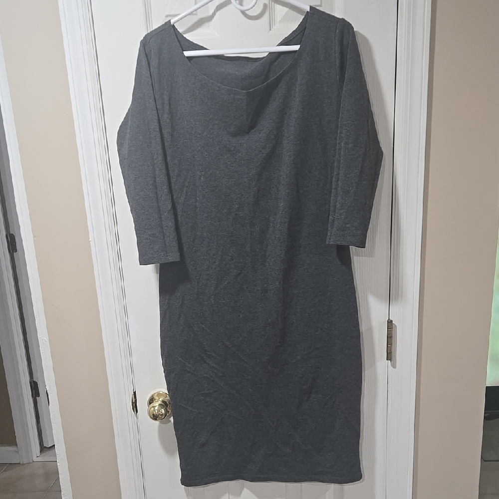 Chic Charcoal Women's Mini Dress